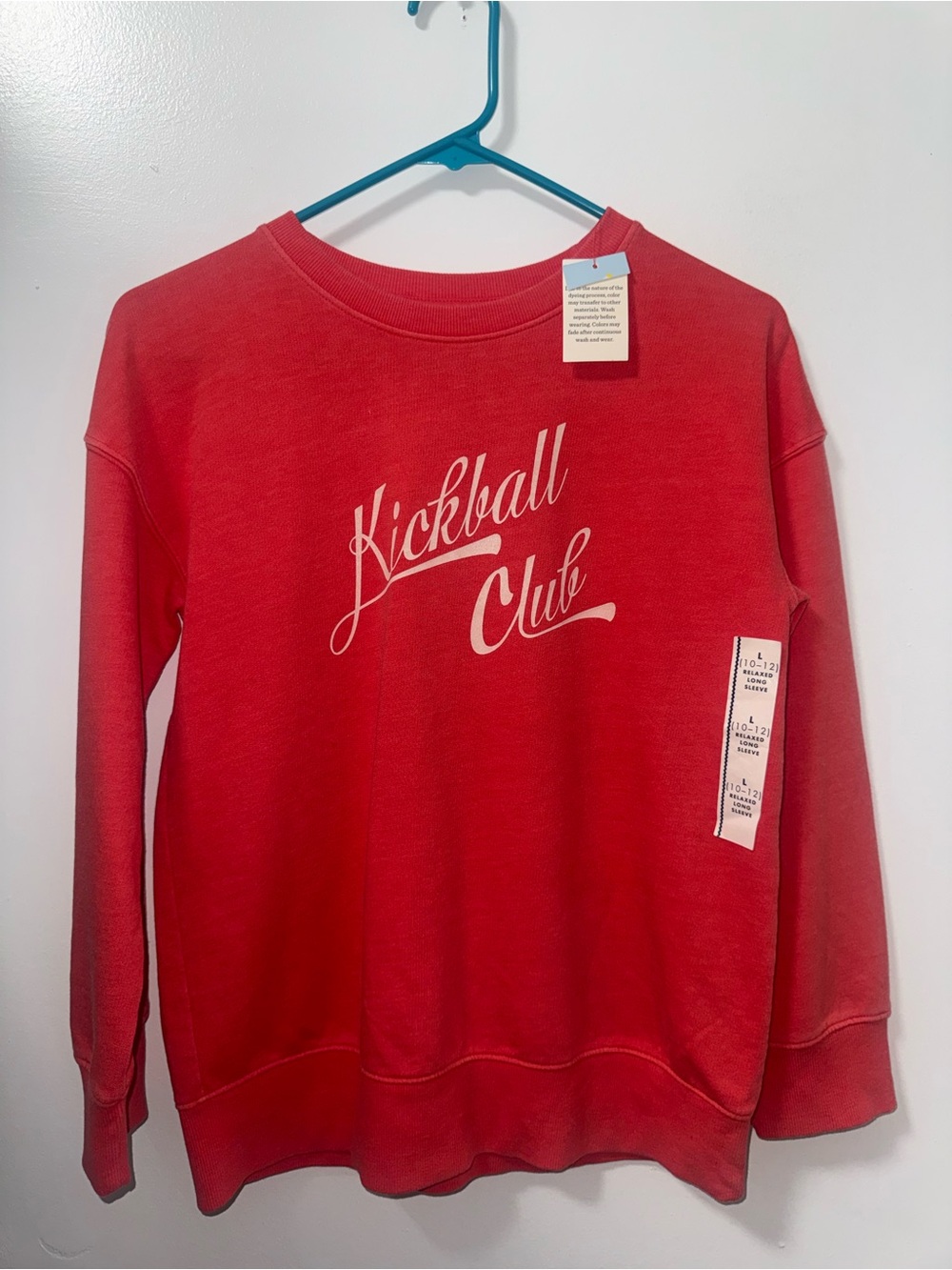 Cat & Jack Red 'Kickball Club' Crewneck Sweatshirt
